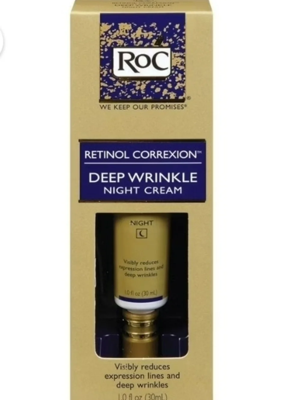 Retinol Correxion Deep Wrinkle Night Cream – Gold